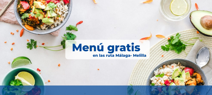 Imagen de Menú gratis en la ruta Málaga - Melilla